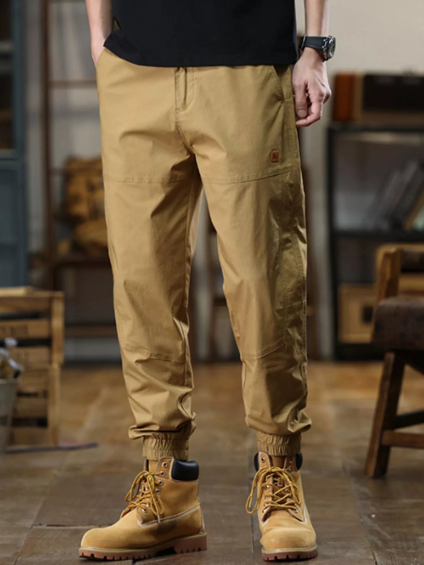Men's Full Size Wide Leg Pants Plus Size