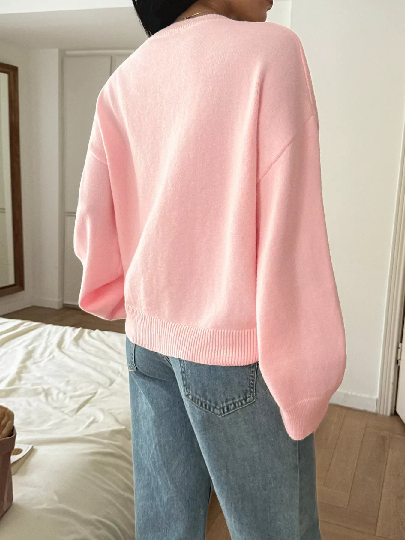 V-Neck Loose Fit Sweater