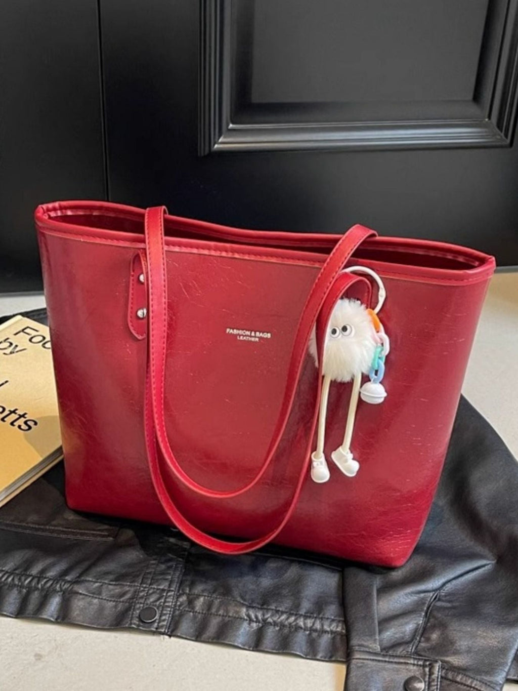Faux Leather Shoulder Bag