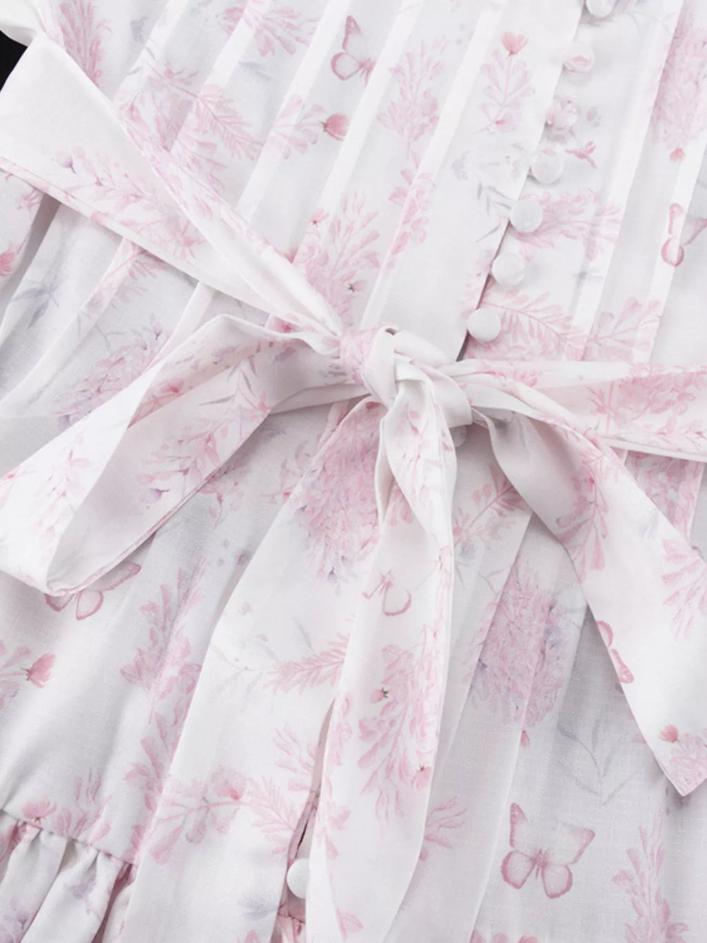 Floral Print Layered Ruffle Dress