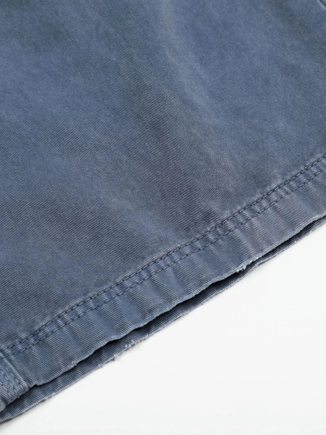 Men's Wide-Leg Cargo Jeans with Side Pockets