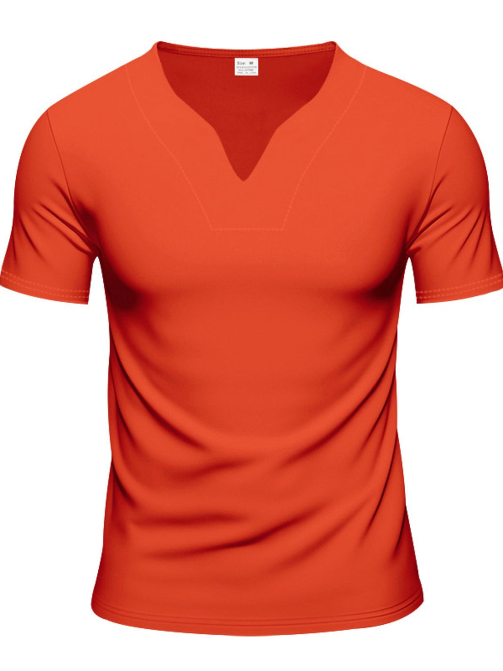 Men's Full Size V-Neck Short Sleeve T-Shirt and Shorts Set Plus Size