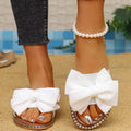 Bowknot Embellished Flat Sandals