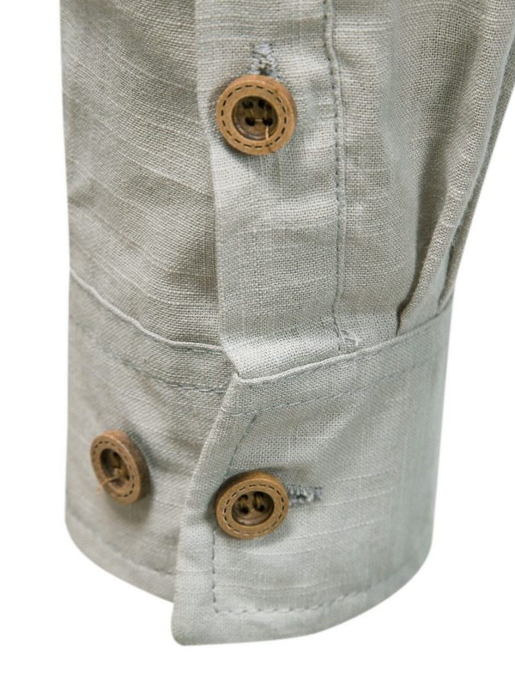 Men's Plus Size Button Detail Long Sleeve Shirt