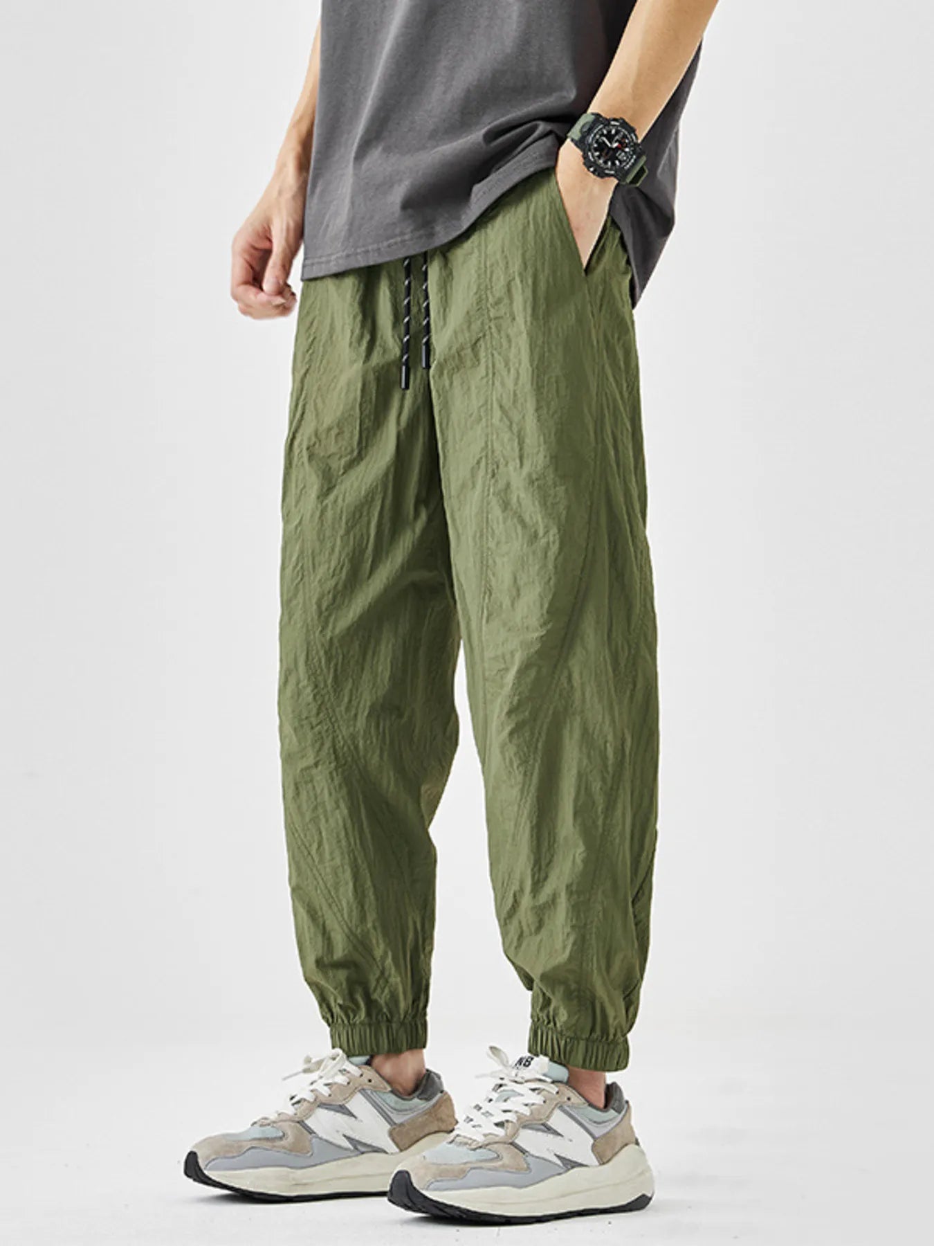 Men's Plus Size Drawstring Loose Fit Joggers