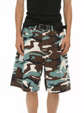 Men's Camouflage Denim Shorts