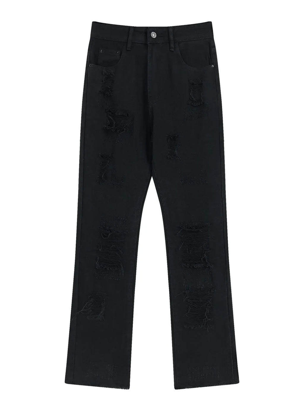 Men's Distressed Straight Leg Jeans