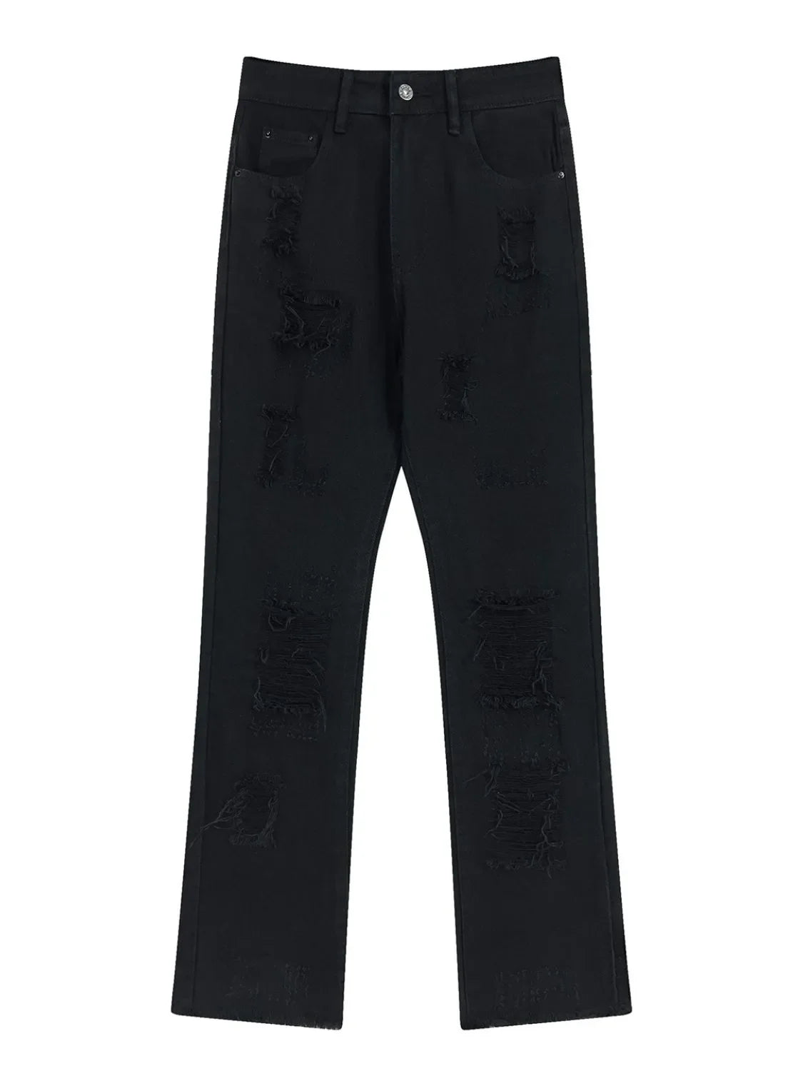 Men's Distressed Straight Leg Jeans