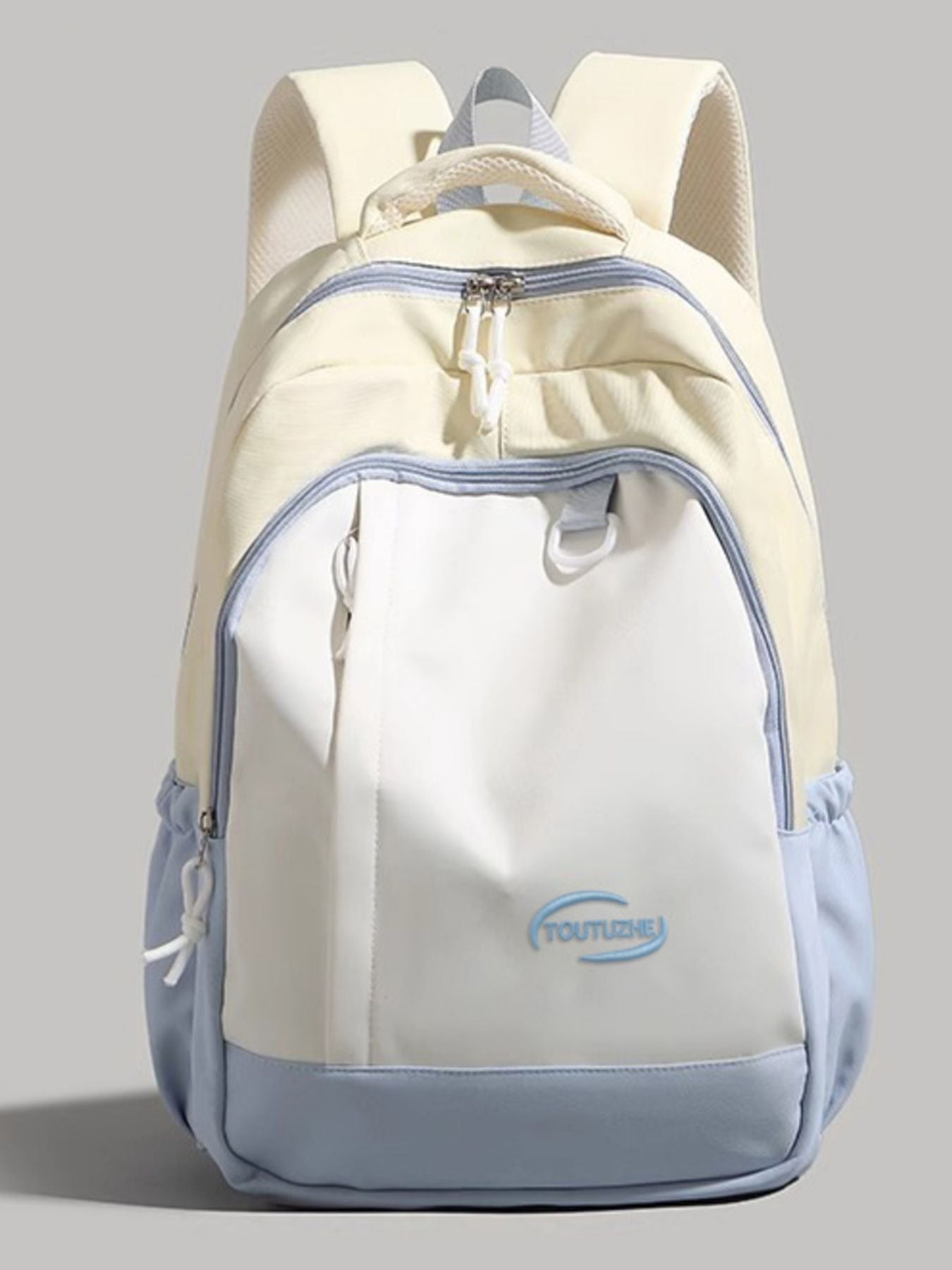 Color Block Lightweight Backpack Bag