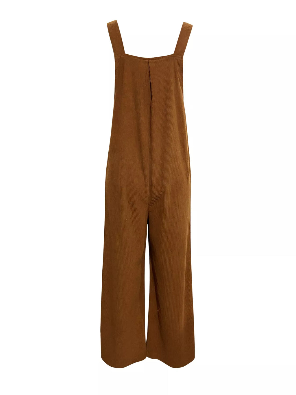 Front Ruched Wide Leg Jumpsuit with Pockets