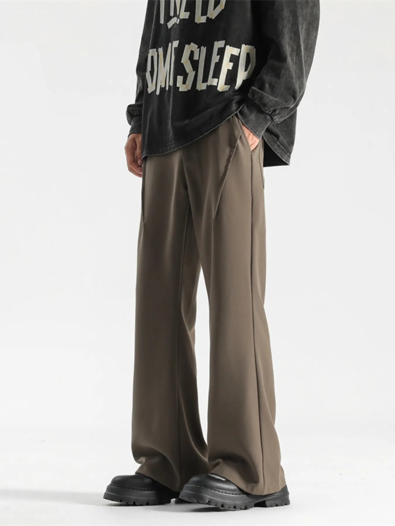 Men's Full Size Wide Leg Casual Pants Plus Size