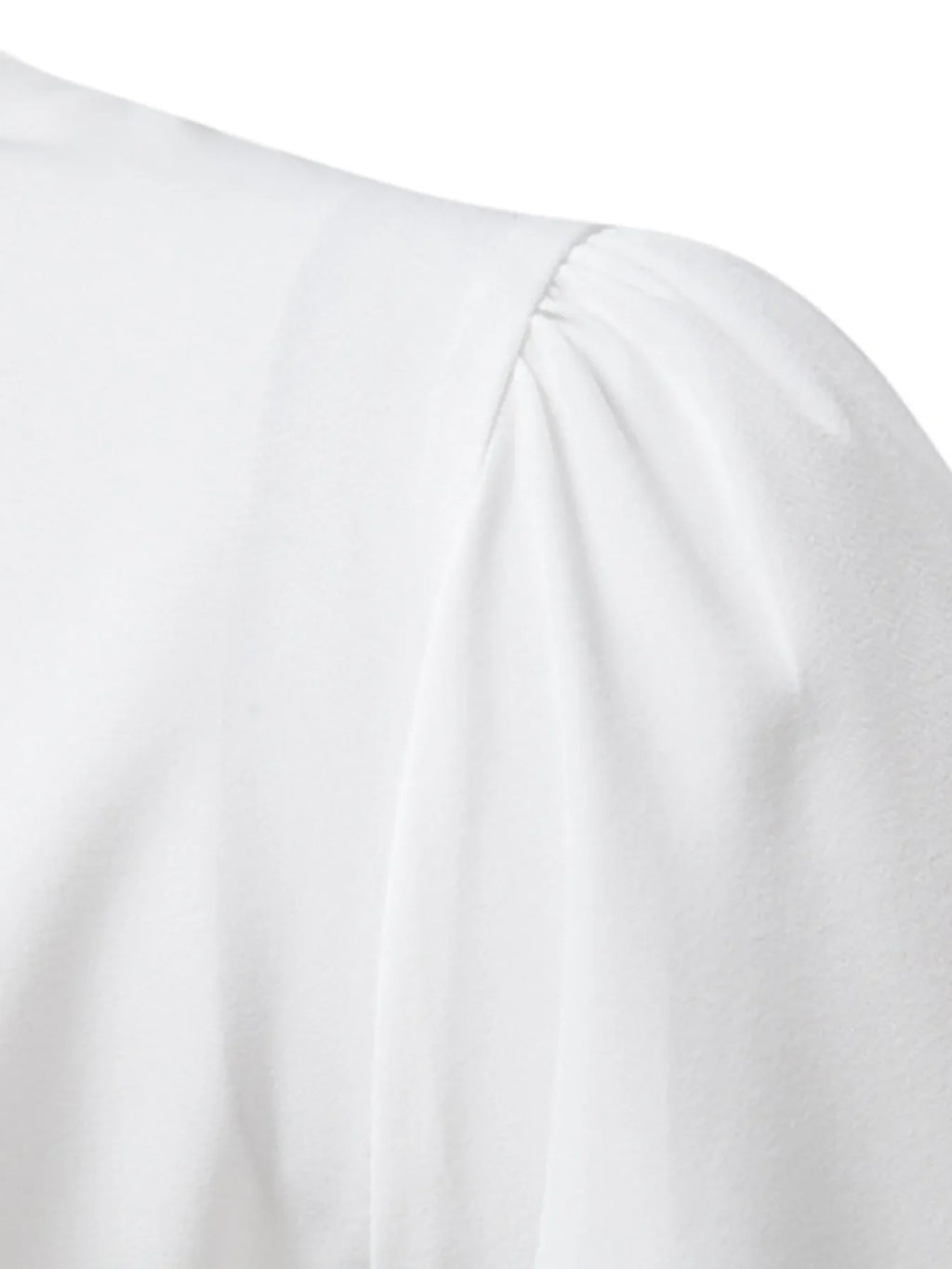 Men's Ruffled Lace Detail Long Sleeve Blouse