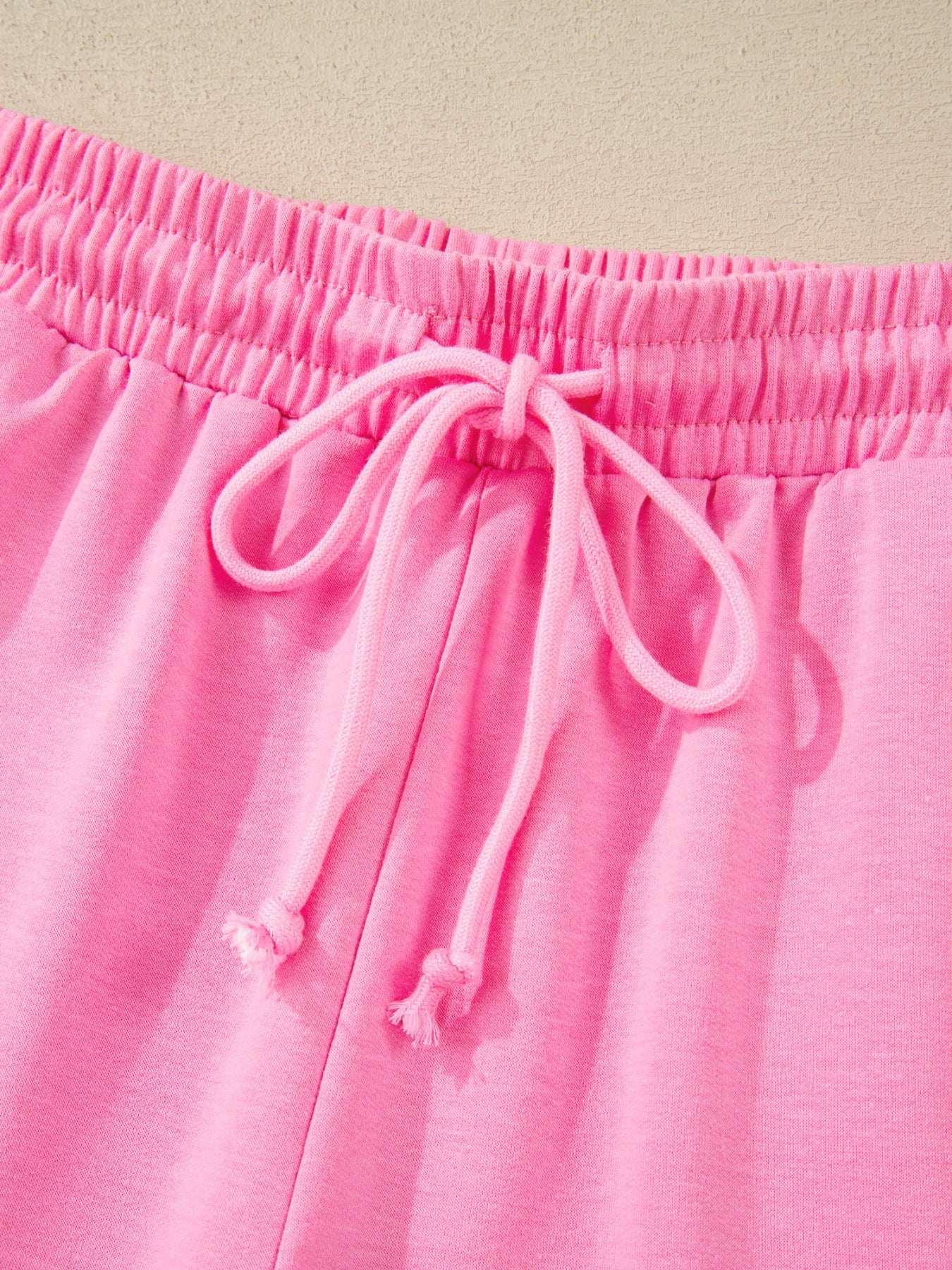Short Sleeve Top and Drawstring Shorts Set