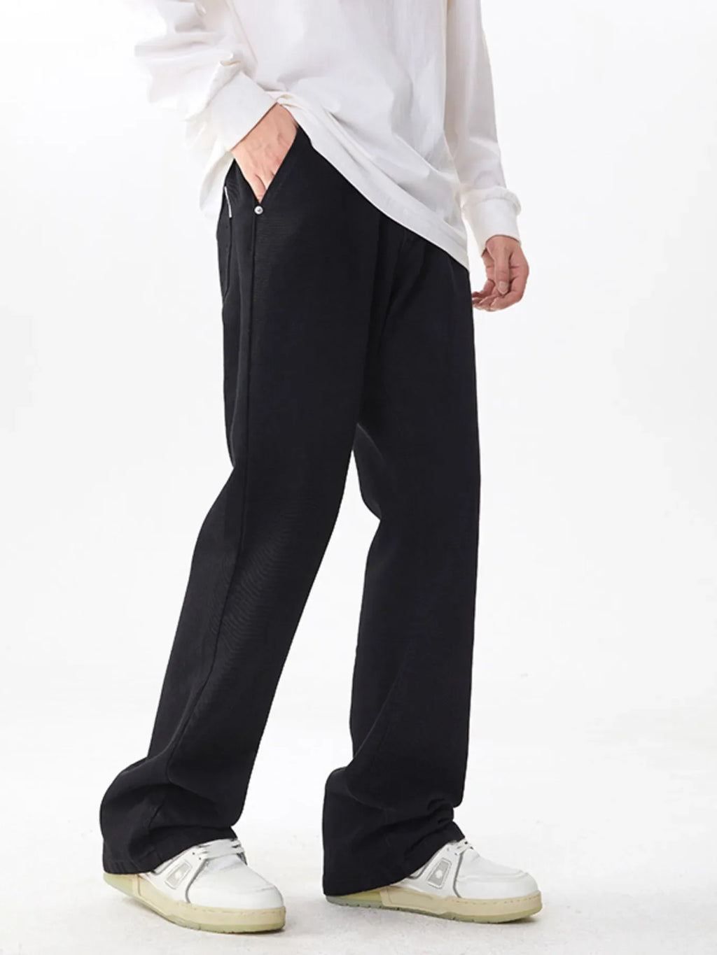 Men's Full Size Wash Wide Leg Relaxed Fit Jeans Plus Size