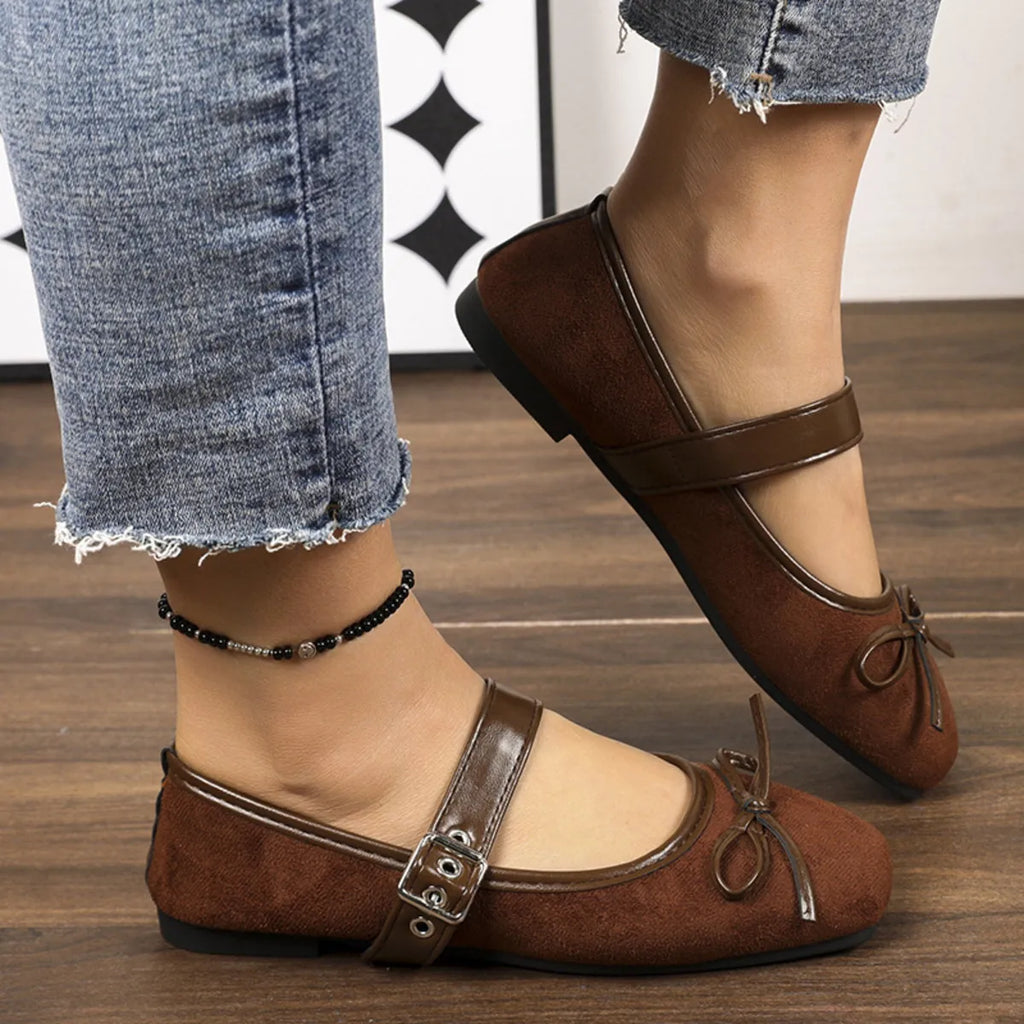 Square Toe Flats Slip-Ons