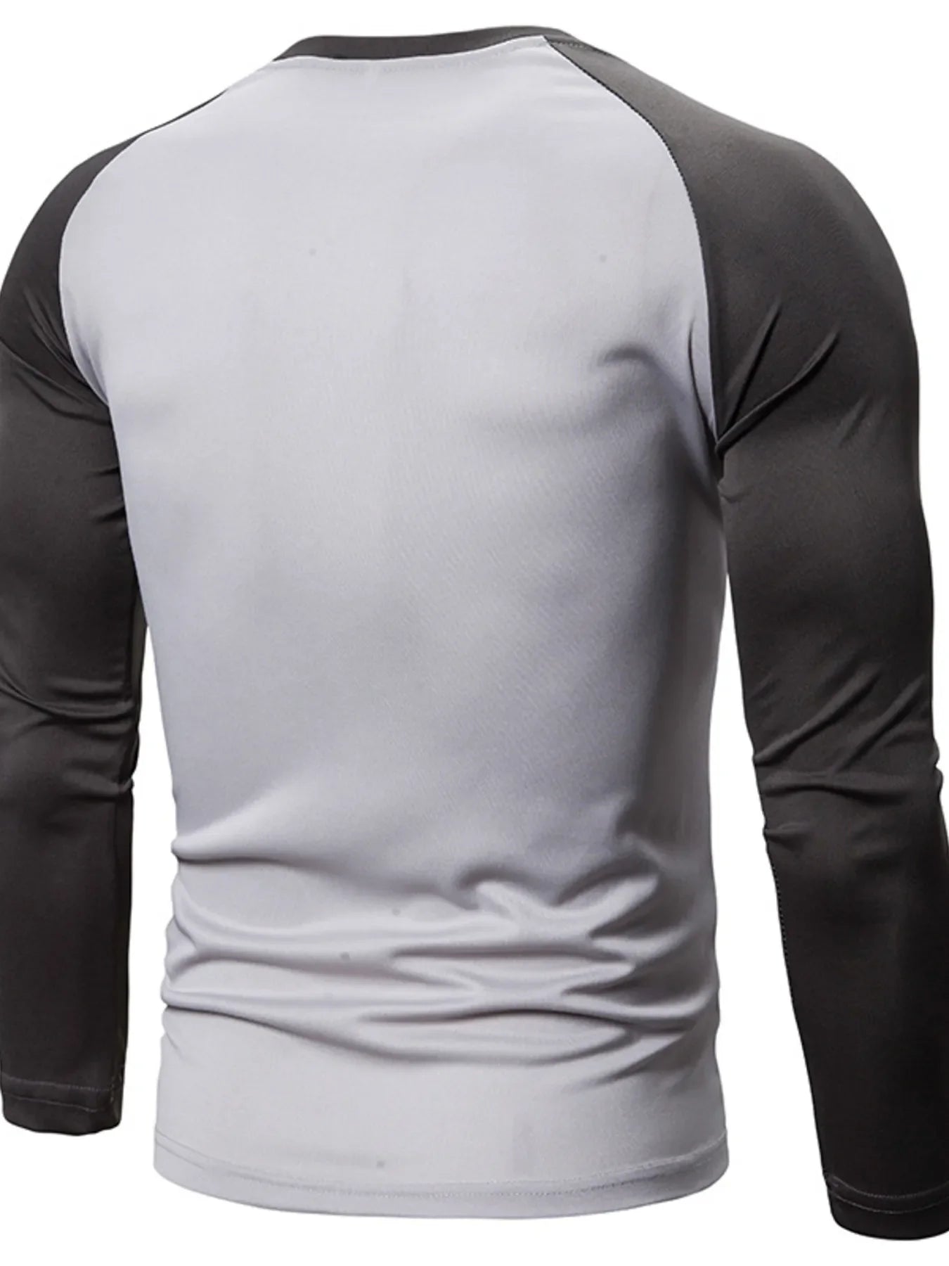 Men's Plus Size Round Neck Raglan Sleeve T-Shirt