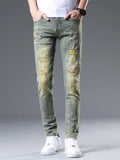 Men's Distressed Slim Fit Jeans