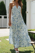 Printed Halter Neck Cami Dress