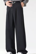 Men's Plus Size Wide Leg Pleated Dress Pants