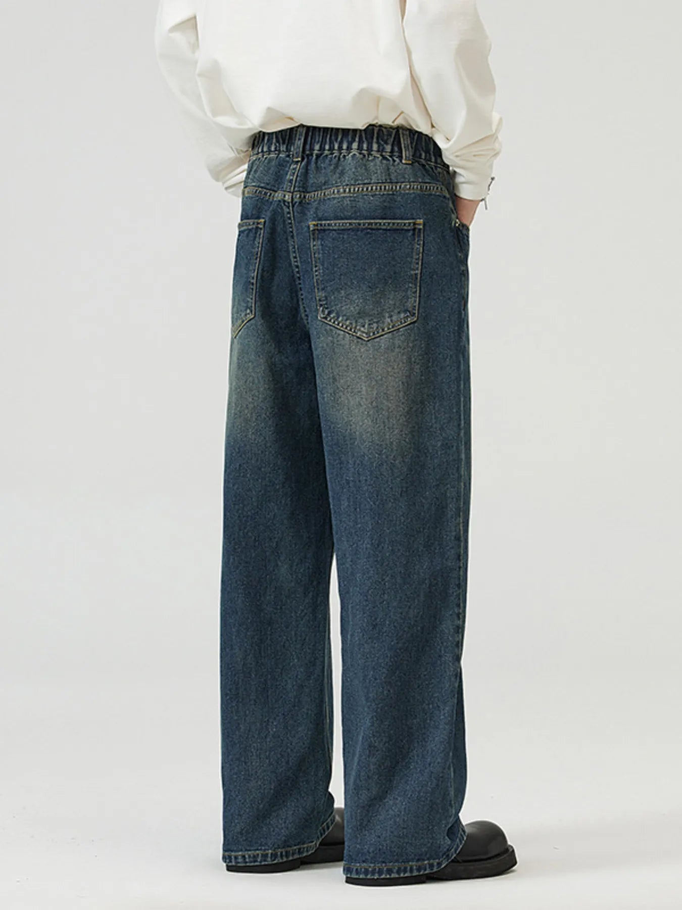 Men's Full Size Wide-Leg Jeans Plus Size
