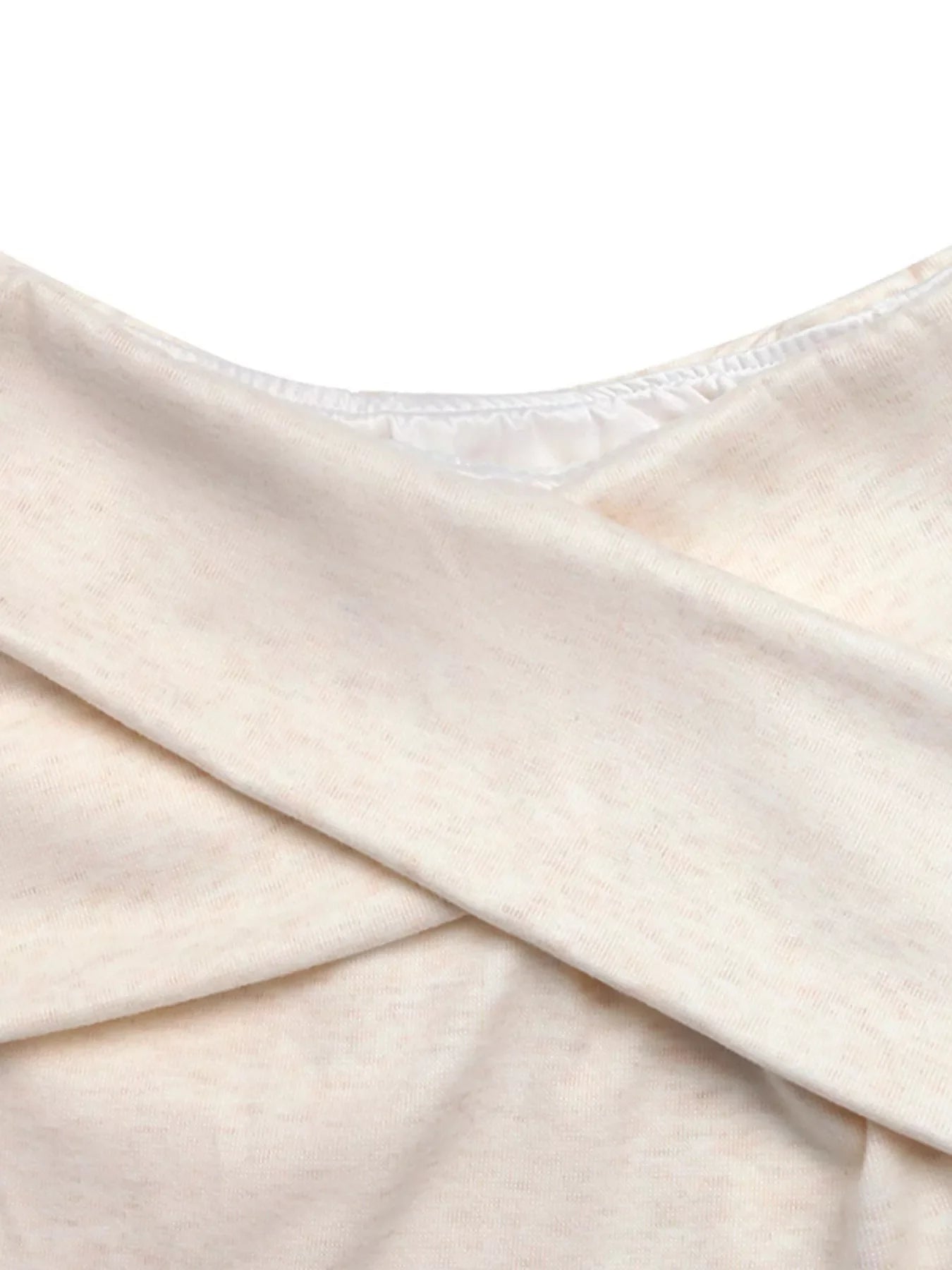 Crisscross Off-Shoulder Long Sleeve Top