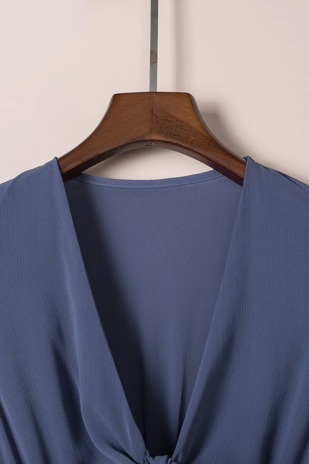 Tie-Front Mini Dress with Smocked Waist
