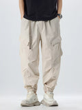 Men's Full Size Lightweight Cargo Pants with Adjustable Belt Plus Size