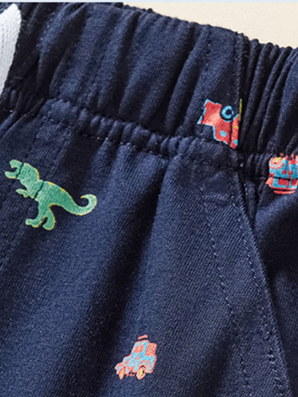 Children's Striped Polo Shirt & Printed Shorts Set