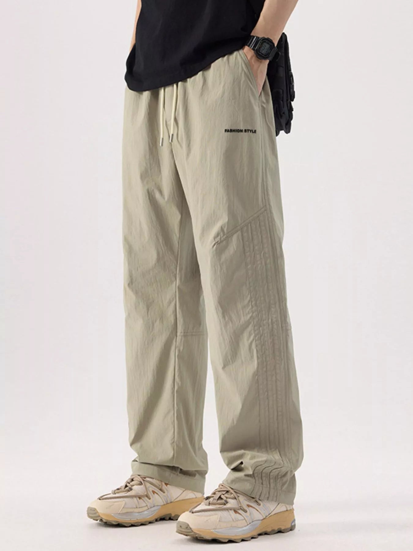 Men's Plus Size Wide Leg Pants