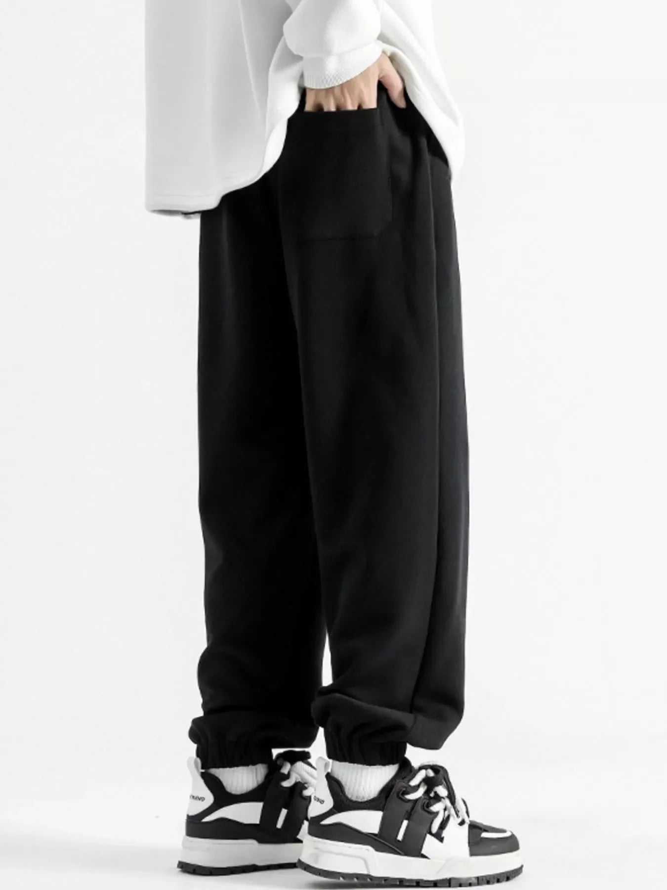 Men's Full Size Relaxed Fit Joggers Plus Size