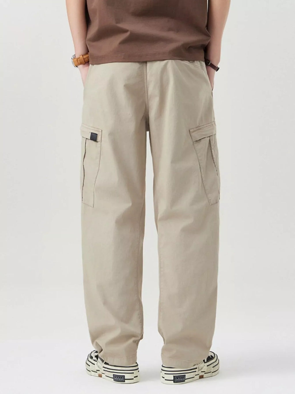 Men's Full Size Wide Leg Cargo Pants Plus Size