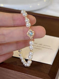 Pearl Clover Charm Bracelet