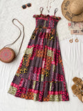 Smocked Leopard Cami Dress