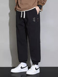 Men's Plus Size Casual Jogger Pants with Drawstring