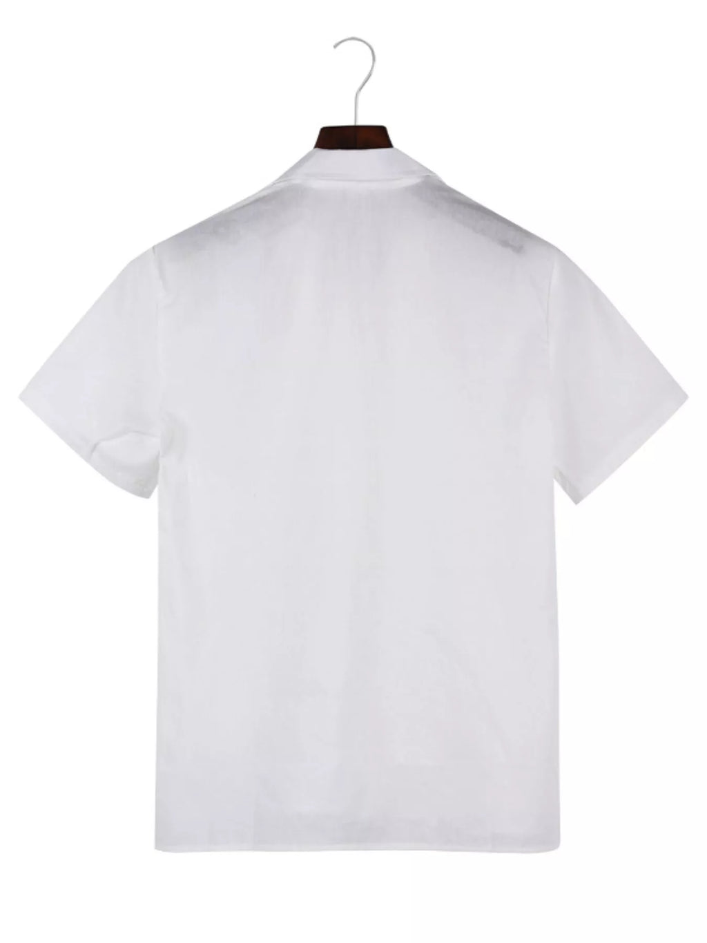 Men's Full Size Casual Short-Sleeve Shirt Plus SIze