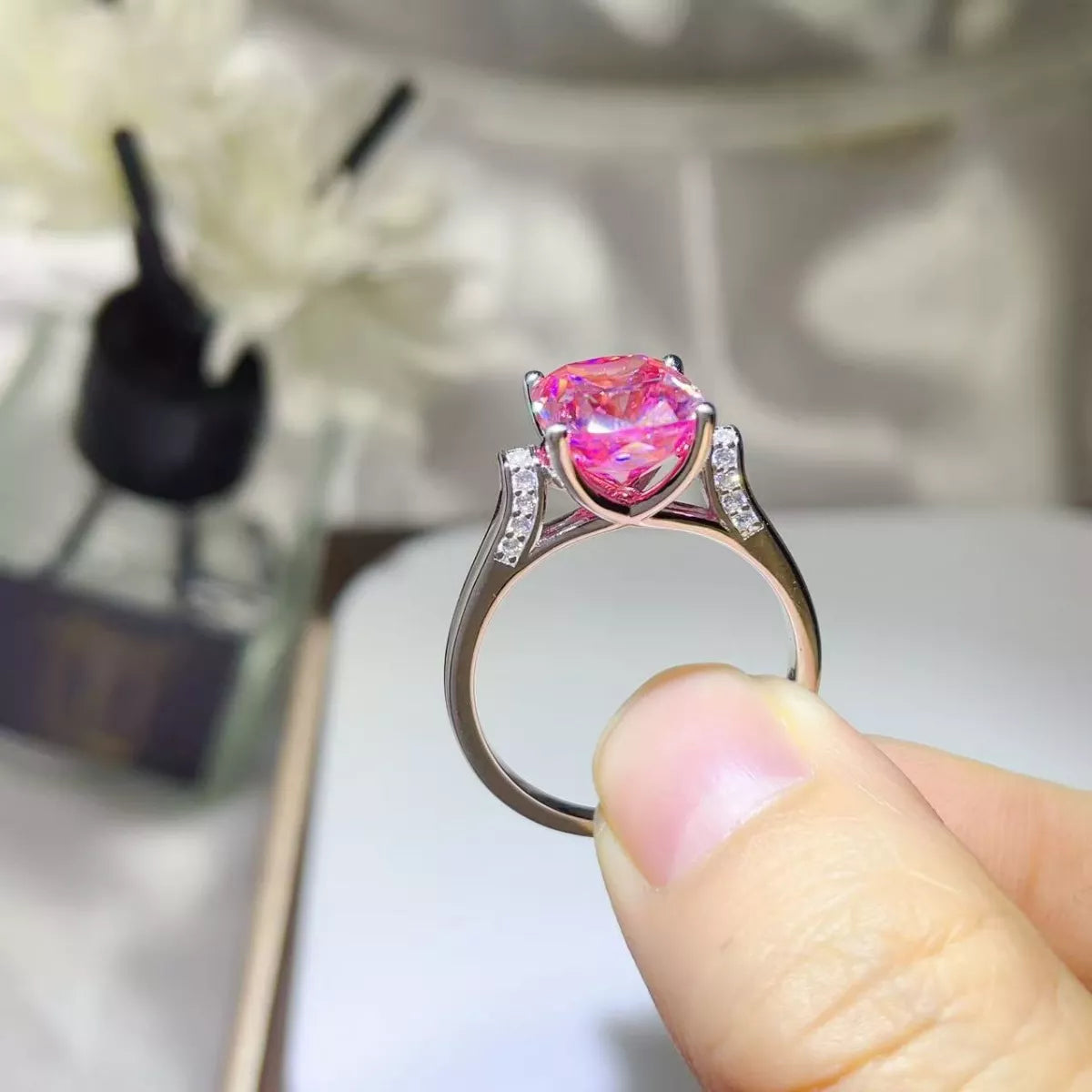 5 Carat Moissanite 925 Sterling Silver Ring