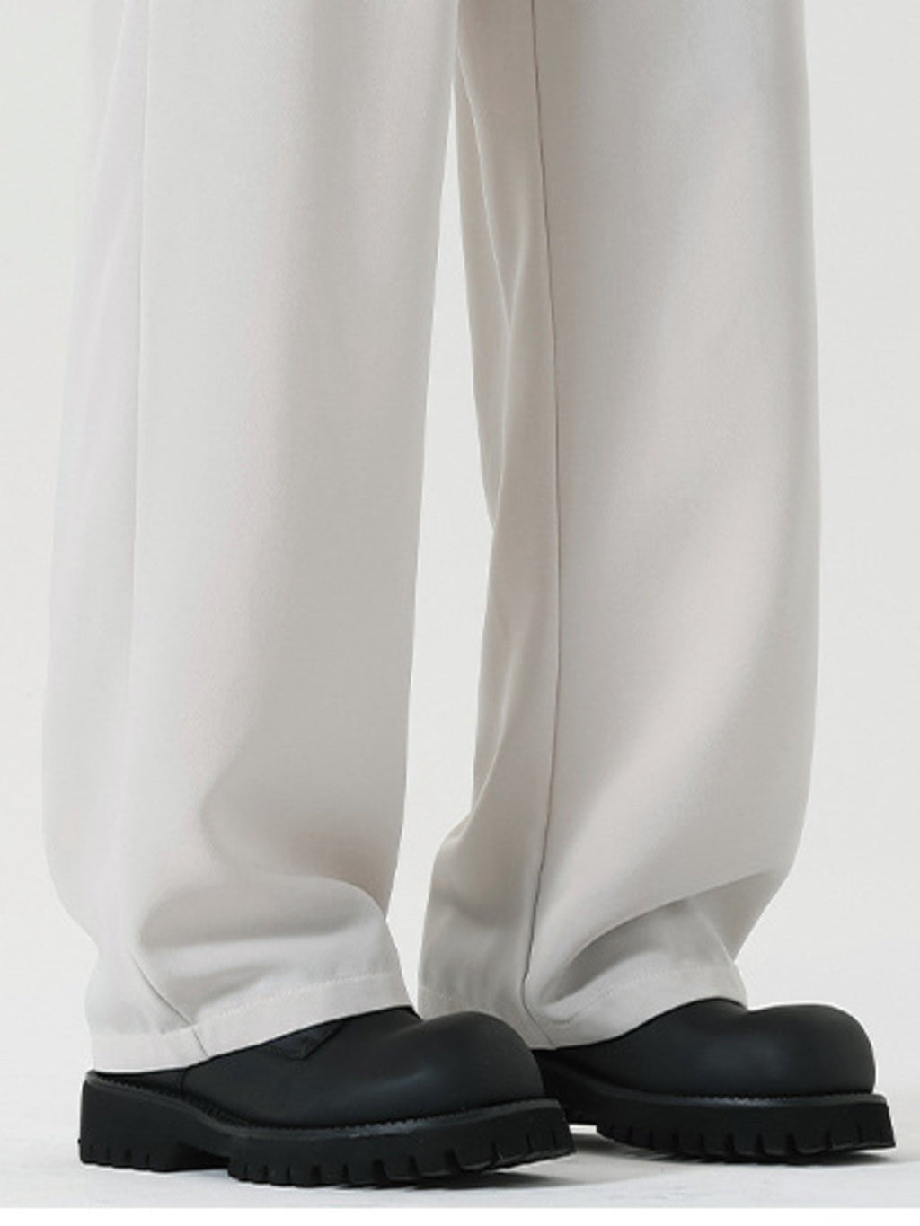 Men's Plus Size Wide Leg Pleated Dress Pants