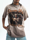 Men's Graphic Round Neck Short Sleeve T-Shirt