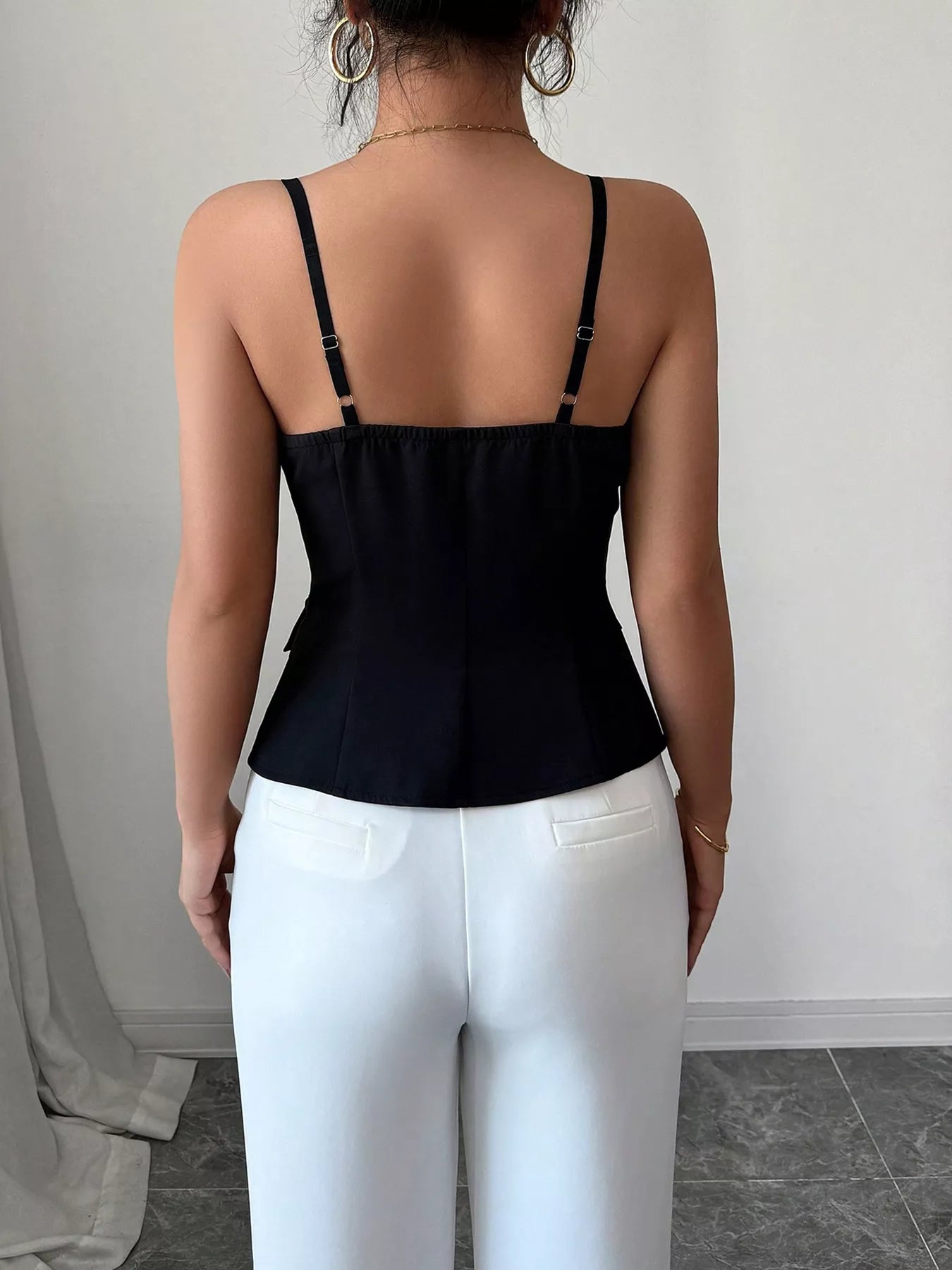 Button-Front Cami Top