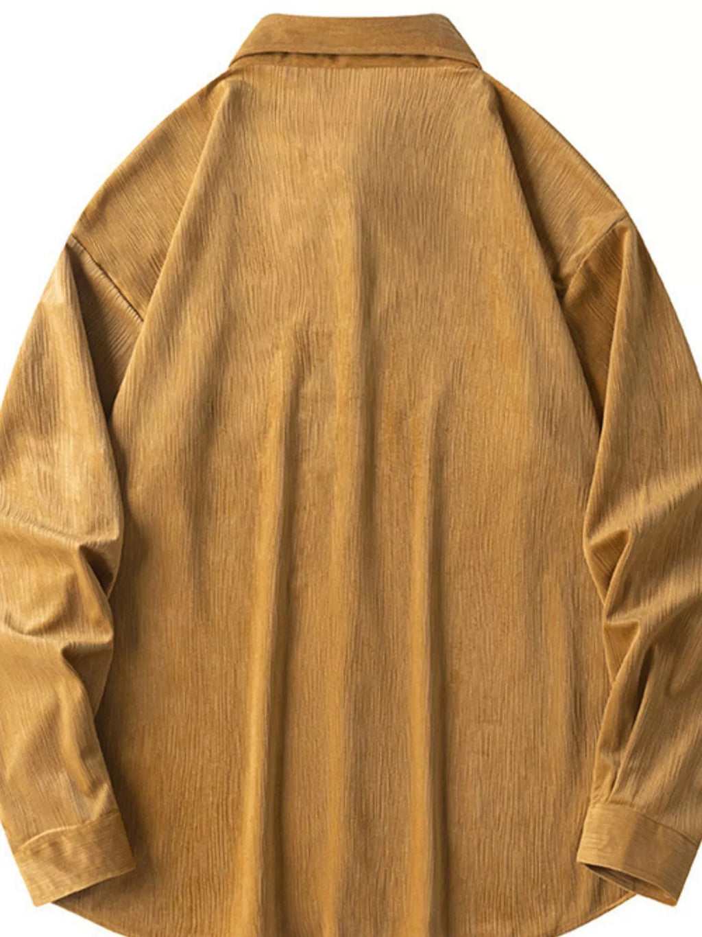 Men's Casual Corduroy Button-Down Shirt