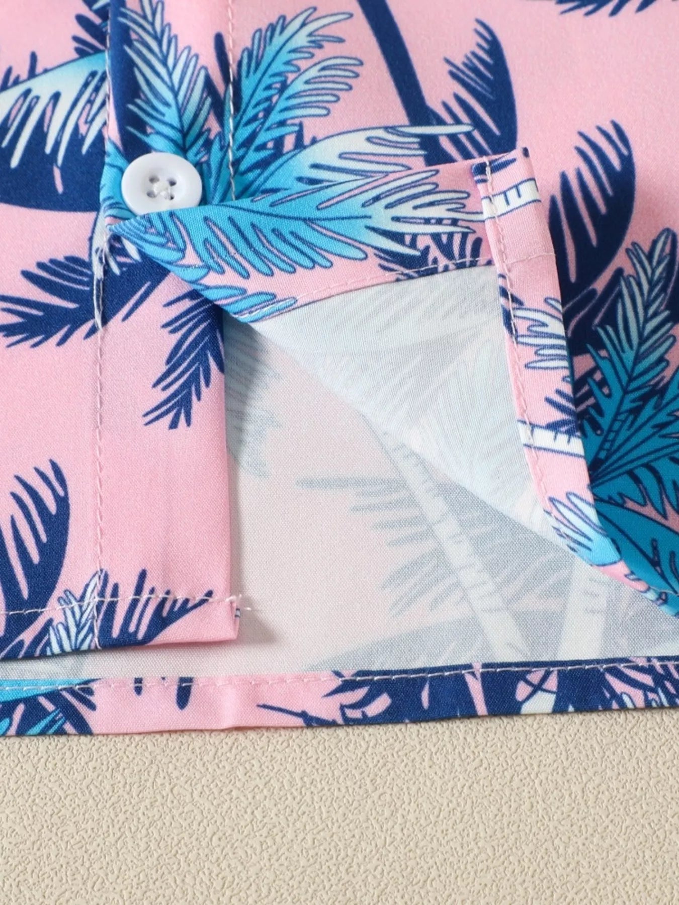 Children's Tropical Print Shirt and Shorts Set