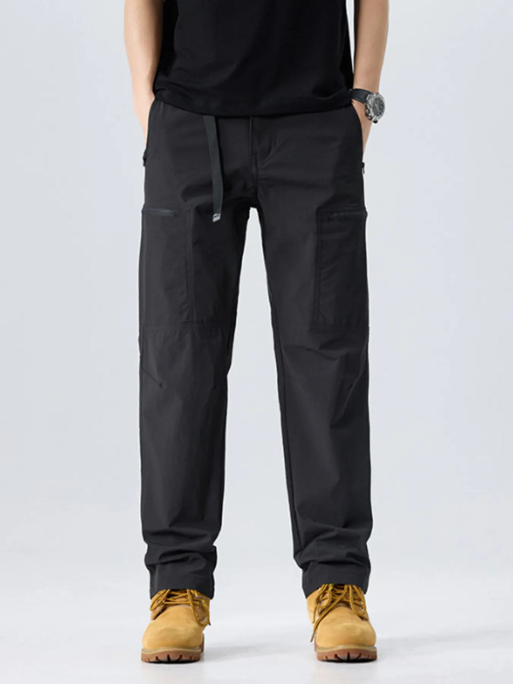 Men's Full Size Multi-Pocket Cargo Utility Pants Plus Size