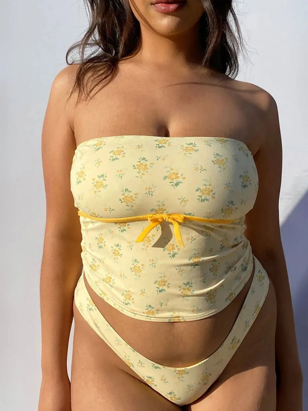 Floral Tube Top and Bottom Set