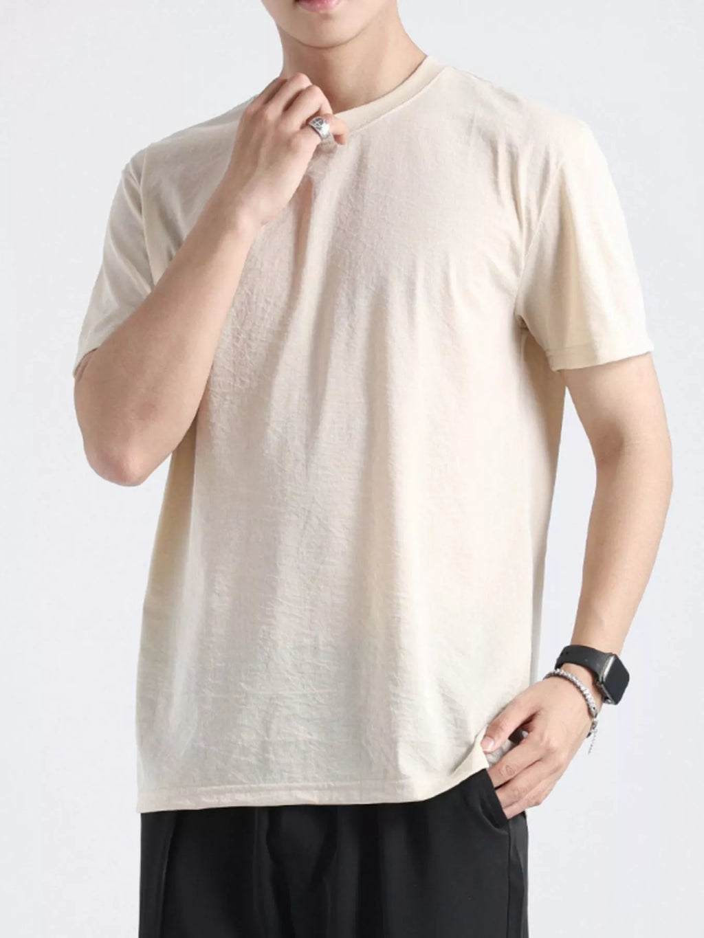 Men's Plus Size Casual Short Sleeve T-Shirt
