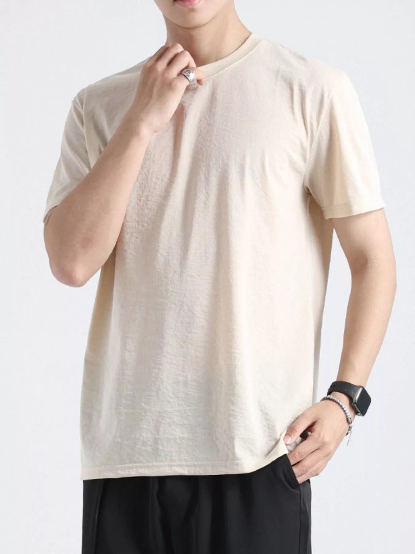 Men's Plus Size Casual Short Sleeve T-Shirt