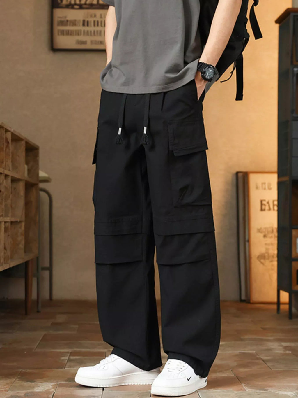 Men's Plus Size Relaxed Fit Cargo Pants