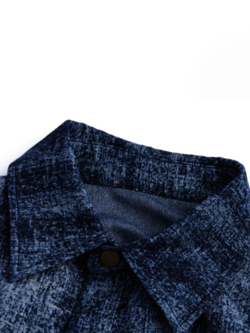 Men's Full Size Oversized Button Up Denim Shirt Plus Size