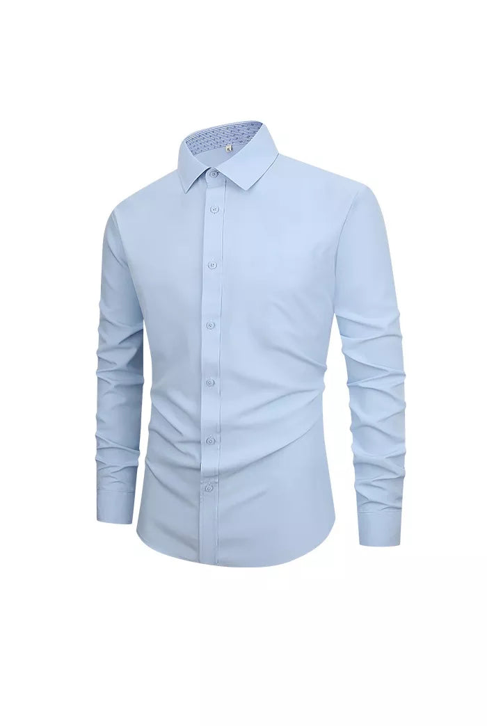 Men's Full Size Slim Fit Long Sleeve Shirt Plus Size