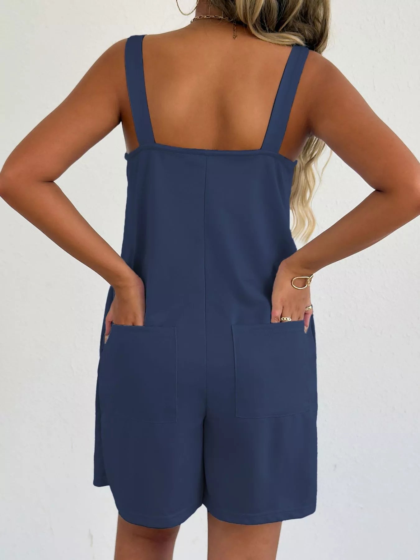 Sweetheart Neck Wide Strap Romper