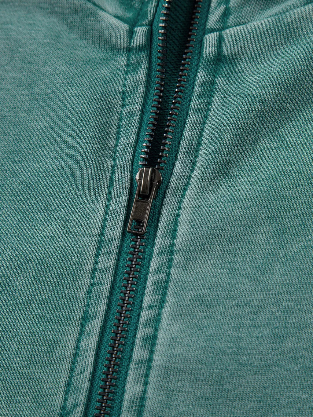 Half Zip Kangaroo Pocket Mineral Wash Baggy Hoodie